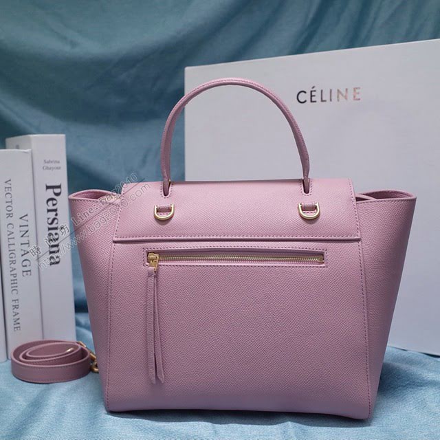 Celine女包 賽琳掌紋牛皮中號手提包 Celine belt bag鯰魚包 189153  slyd2046